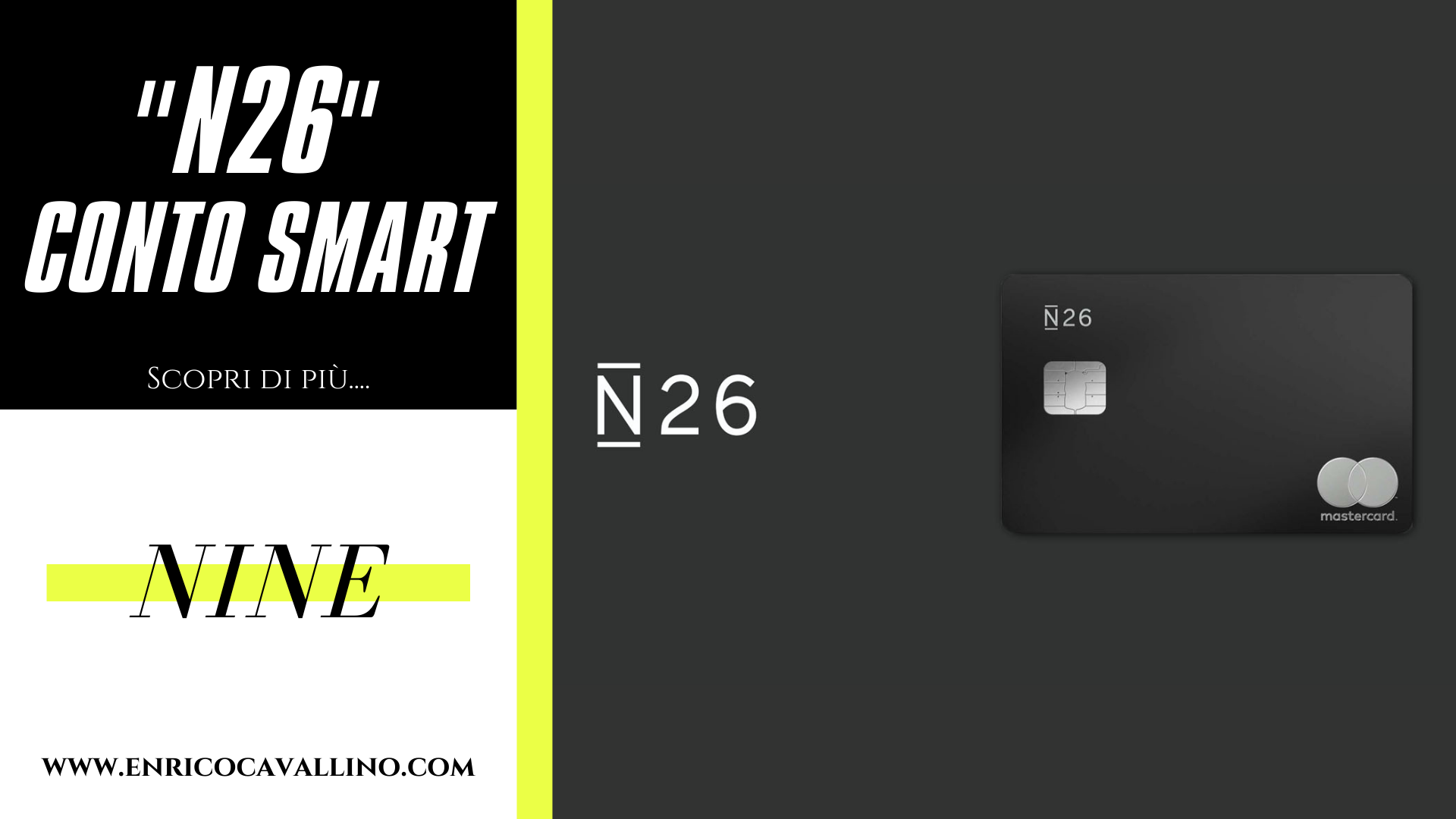 N26 Il conto Smart & €40 di Bonus