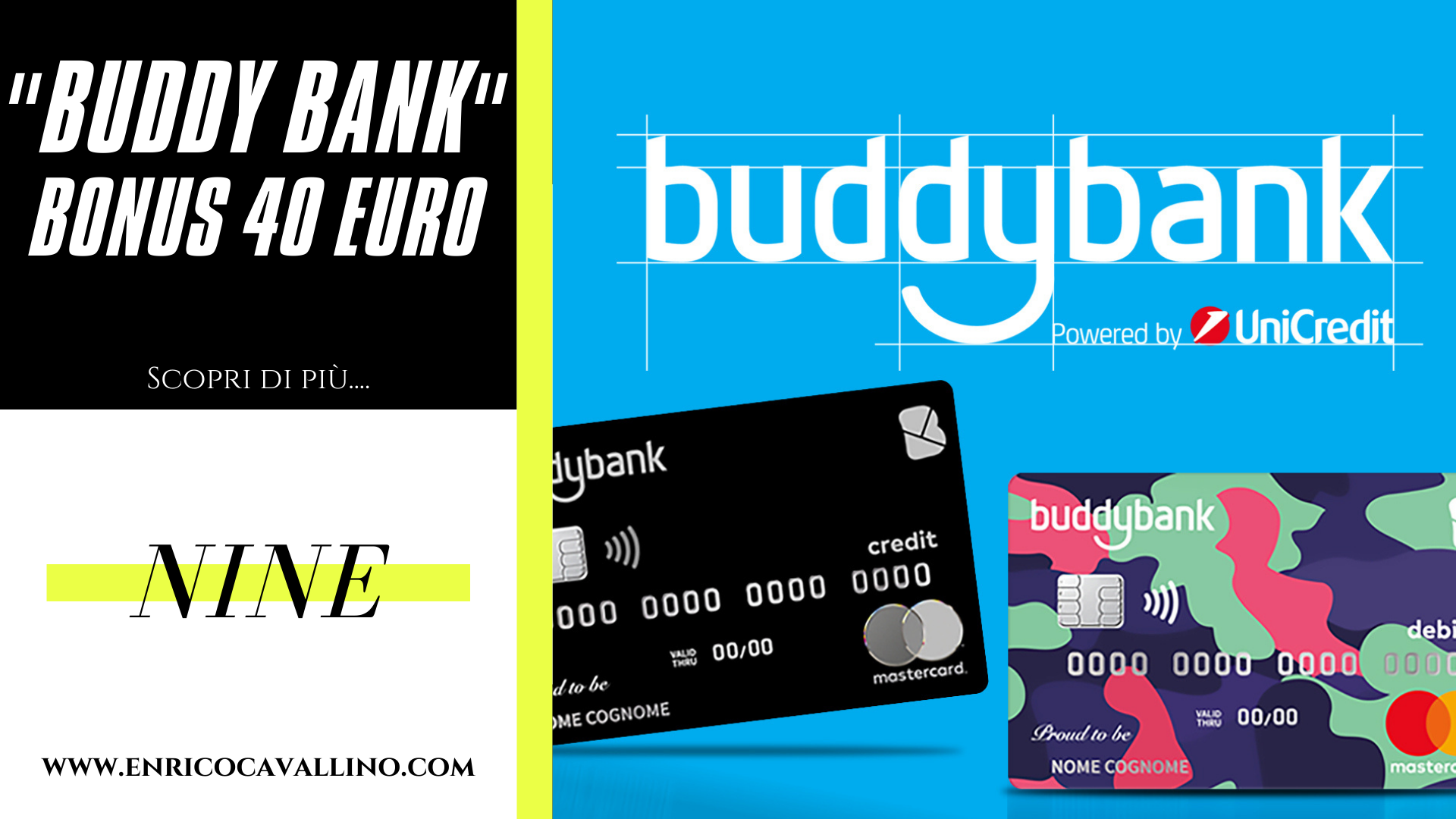 Buddybank, €40,00 in Regalo!